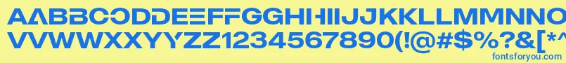 En savoir plus sur la police MADE Outer Sans Alt Medium PERSONAL USE Police MADE Outer Sans Alt Medium PERSONAL USE – polices bleues sur fond jaune