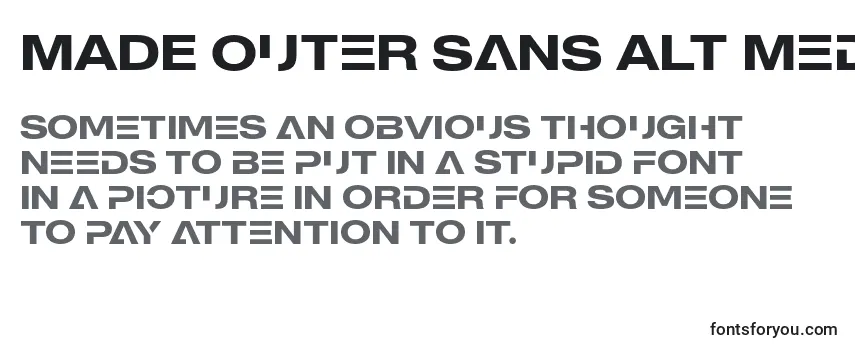 Шрифт MADE Outer Sans Alt Medium PERSONAL USE