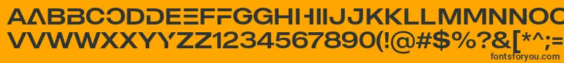 フォントMADE Outer Sans Alt Regular PERSONAL USE – 黒い文字のオレンジの背景
