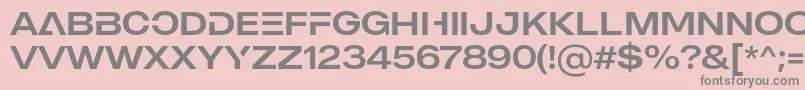 MADE Outer Sans Alt Regular PERSONAL USE Font – Gray Fonts on Pink Background