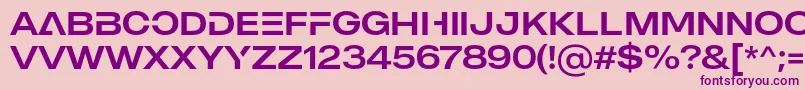 MADE Outer Sans Alt Regular PERSONAL USE Font – Purple Fonts on Pink Background