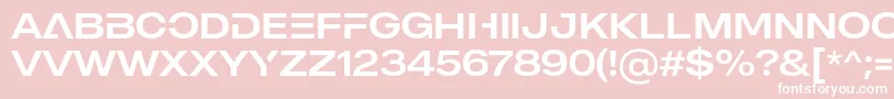 MADE Outer Sans Alt Regular PERSONAL USE Font – White Fonts on Pink Background