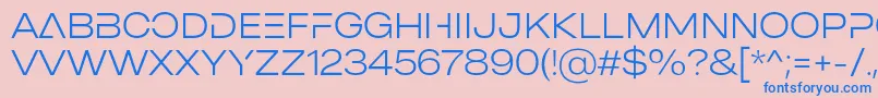 En savoir plus sur la police MADE Outer Sans Alt Thin PERSONAL USE Police MADE Outer Sans Alt Thin PERSONAL USE – polices bleues sur fond rose