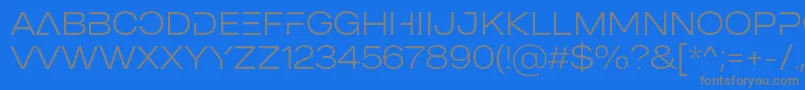 MADE Outer Sans Alt Thin PERSONAL USE Font – Gray Fonts on Blue Background