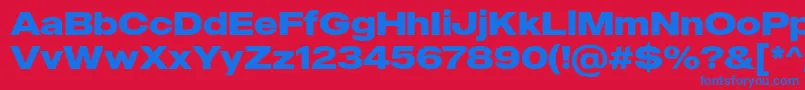 MADE Outer Sans Bold PERSONAL USE Font – Blue Fonts on Red Background