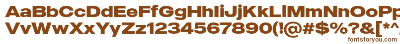 More about MADE Outer Sans Bold PERSONAL USE Font MADE Outer Sans Bold PERSONAL USE Font – Brown Fonts on White Background
