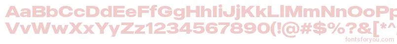 MADE Outer Sans Bold PERSONAL USE-Schriftart – Rosa Schriften auf weißem Hintergrund