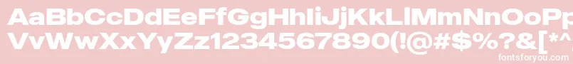 MADE Outer Sans Bold PERSONAL USE Font – White Fonts on Pink Background