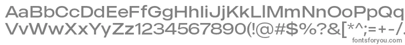 フォントMADE Outer Sans Light PERSONAL USE – 白い背景に灰色の文字