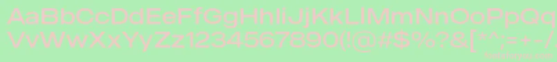 MADE Outer Sans Light PERSONAL USE Font – Pink Fonts on Green Background