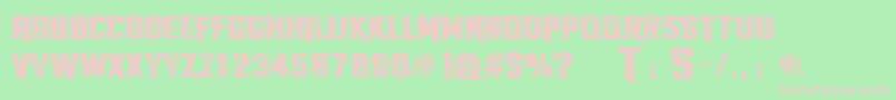 TwistedStallionsPersonalUseOnly Font – Pink Fonts on Green Background