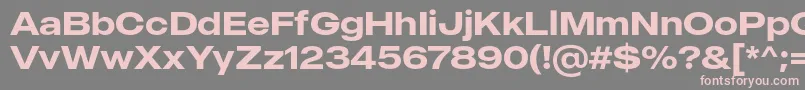 MADE Outer Sans Medium PERSONAL USE Font – Pink Fonts on Gray Background