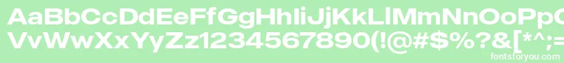 MADE Outer Sans Medium PERSONAL USE Font – White Fonts on Green Background