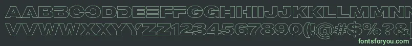 More about MADE Outer Sans Outline Alt Black PERSONAL USE Font MADE Outer Sans Outline Alt Black PERSONAL USE Font – Green Fonts on Black Background