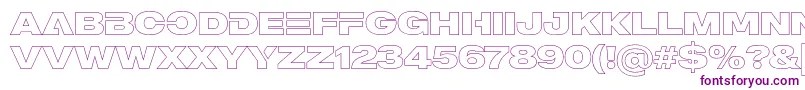 MADE Outer Sans Outline Alt Black PERSONAL USE Font – Purple Fonts