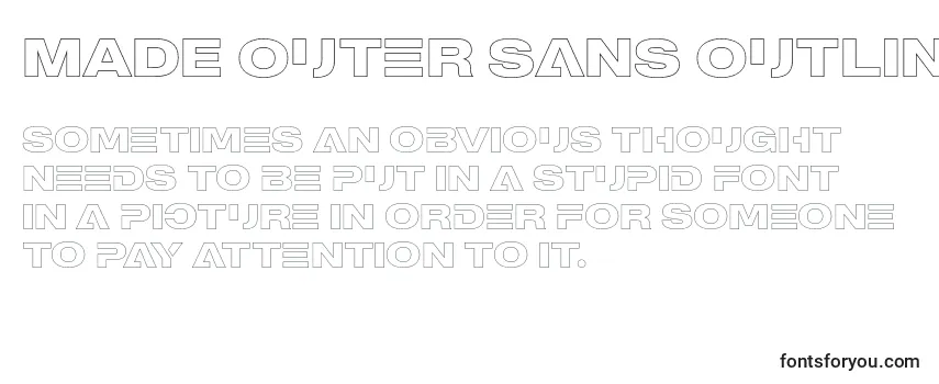 MADE Outer Sans Outline Alt Bold PERSONAL USE-fontti