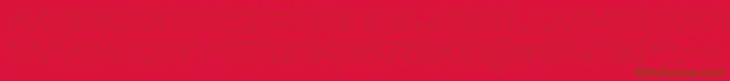 フォントMADE Outer Sans Outline Alt Light PERSONAL USE – 赤い背景に茶色の文字