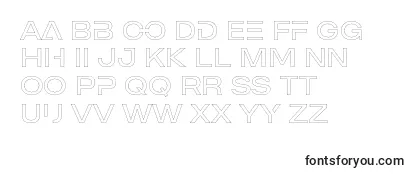 MADE Outer Sans Outline Alt Light PERSONAL USE-fontti