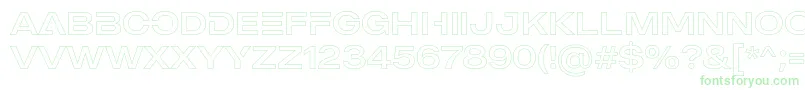 MADE Outer Sans Outline Alt Regular PERSONAL USE Font – Green Fonts