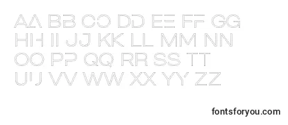 MADE Outer Sans Outline Alt Thin PERSONAL USE-fontti