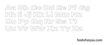 MADE Outer Sans Outline Bold PERSONAL USE Font