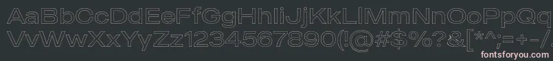 MADE Outer Sans Outline Light PERSONAL USE Font – Pink Fonts on Black Background