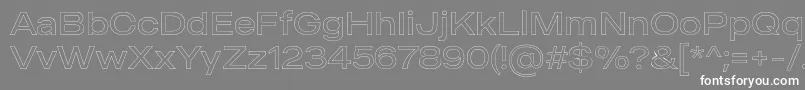 Подробнее о шрифте MADE Outer Sans Outline Light PERSONAL USE Шрифт MADE Outer Sans Outline Light PERSONAL USE – белые шрифты на сером фоне