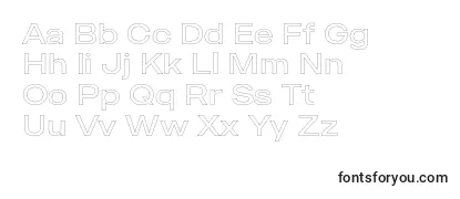 MADE Outer Sans Outline Light PERSONAL USE-fontti