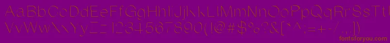 Anirandy Font – Brown Fonts on Purple Background