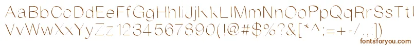 Anirandy Font – Brown Fonts on White Background