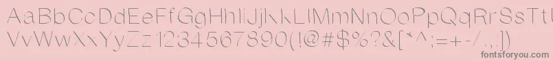 Anirandy Font – Gray Fonts on Pink Background