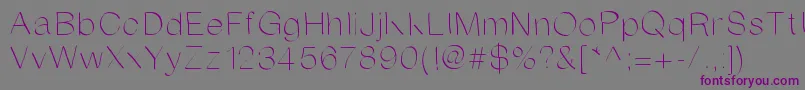 Anirandy Font – Purple Fonts on Gray Background