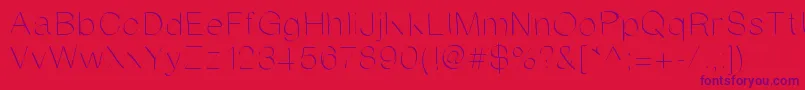 Anirandy Font – Purple Fonts on Red Background