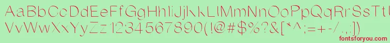 Anirandy Font – Red Fonts on Green Background