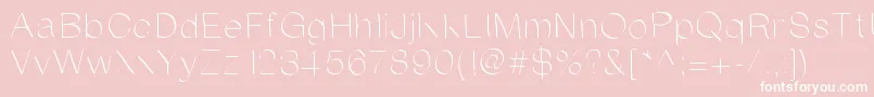 Anirandy Font – White Fonts on Pink Background