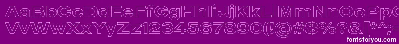 En savoir plus sur la police MADE Outer Sans Outline Medium PERSONAL USE Police MADE Outer Sans Outline Medium PERSONAL USE – polices blanches sur fond violet