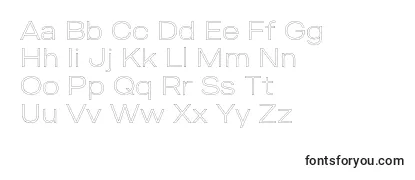 Czcionka MADE Outer Sans Outline Thin PERSONAL USE