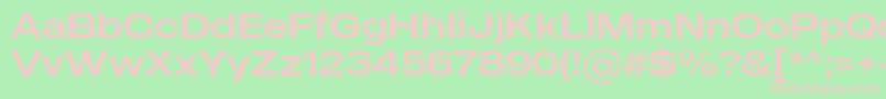 MADE Outer Sans Regular PERSONAL USE Font – Pink Fonts on Green Background