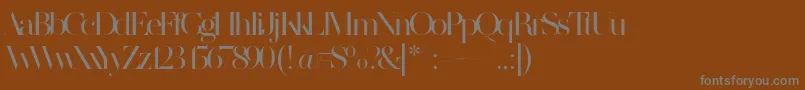 Шрифт MADE SAONARA 2 PERSONAL USE – серые шрифты на коричневом фоне