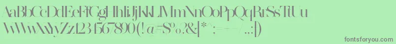 MADE SAONARA 2 PERSONAL USE Font – Gray Fonts on Green Background