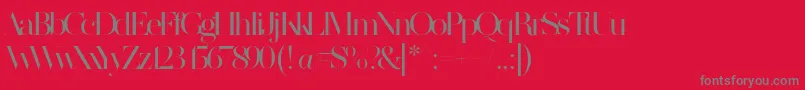 MADE SAONARA 2 PERSONAL USE Font – Gray Fonts on Red Background