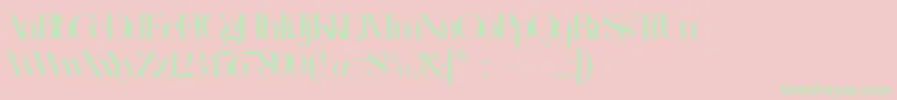 MADE SAONARA 2 PERSONAL USE Font – Green Fonts on Pink Background