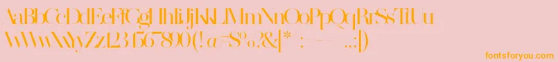 MADE SAONARA 2 PERSONAL USE Font – Orange Fonts on Pink Background