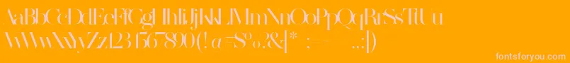 MADE SAONARA 2 PERSONAL USE Font – Pink Fonts on Orange Background