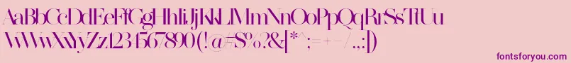 MADE SAONARA 2 PERSONAL USE Font – Purple Fonts on Pink Background