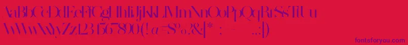 MADE SAONARA 2 PERSONAL USE Font – Purple Fonts on Red Background