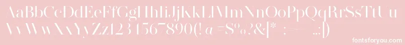 MADE SAONARA PERSONAL USE Font – White Fonts on Pink Background