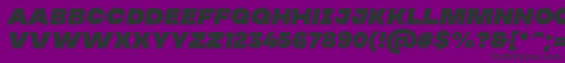 Шрифт MADE Soulmaze Italic PERSONAL USE – чёрные шрифты на фиолетовом фоне