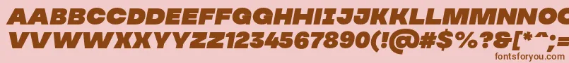 MADE Soulmaze Italic PERSONAL USE Font – Brown Fonts on Pink Background