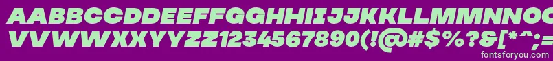 MADE Soulmaze Italic PERSONAL USE Font – Green Fonts on Purple Background